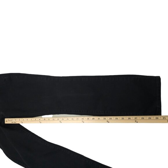 Levis 505 Straight Jeans Womens Size 27 Stretch Denim Mid Rise 5 Pocket Black - Picture 5 of 15